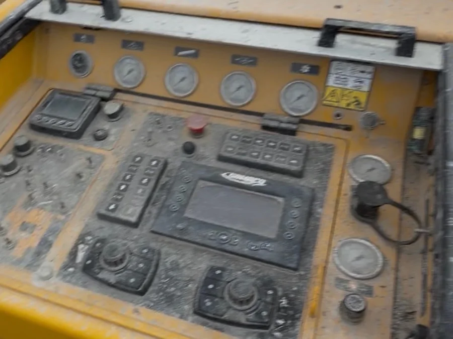 GOMACO Paver Console — Equipment Wash — Before